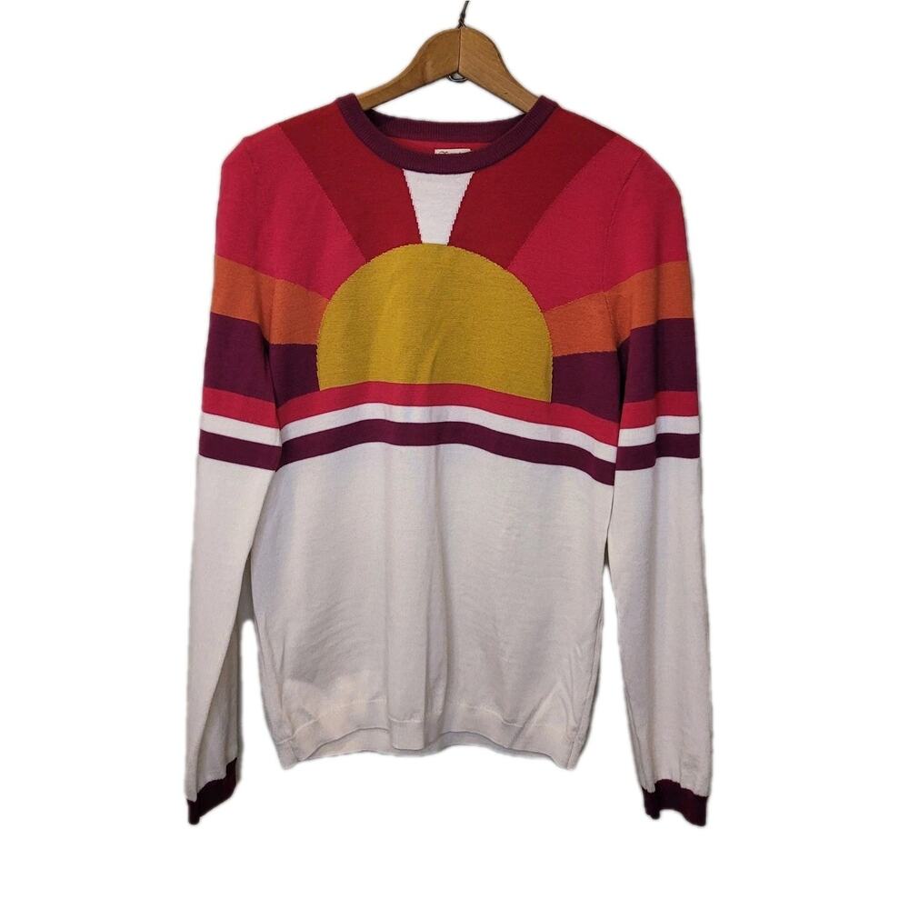 Faherty Womens Merino Wool Sunray Crewneck Long Sleeve Sweater Size Small